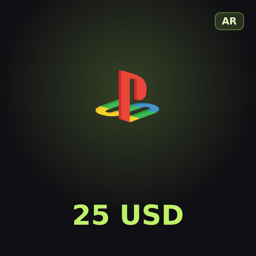 Подарочная карта PSN 25 USD (Аргентина)