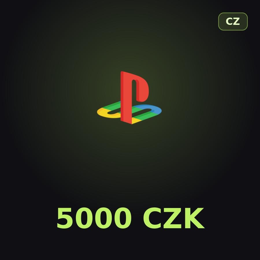 Подарочная карта PSN 5000 CZK (Чехия)