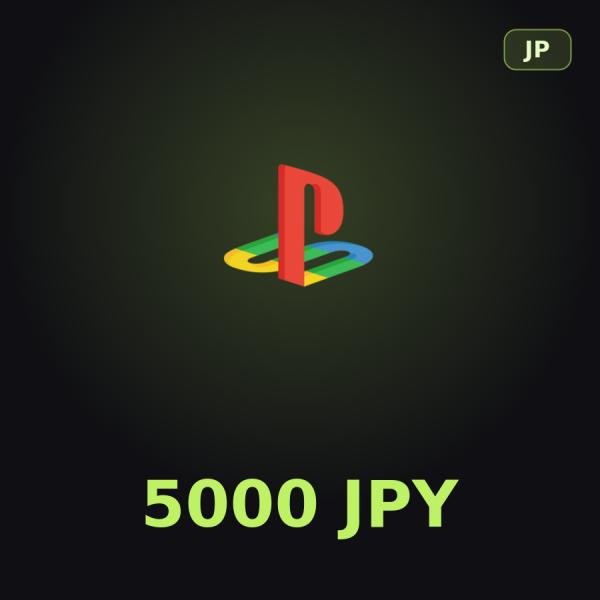 Подарочная карта PSN 5000 JPY (Япония)