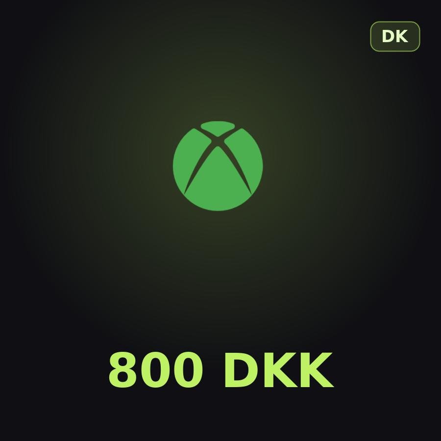 Купить подарочную карту Xbox 800 DKK для аккаунта в регионе Дания