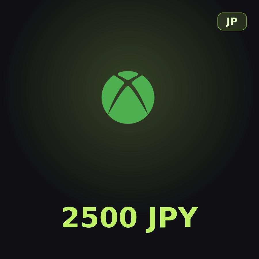 Купить подарочную карту Xbox 2500 JPY для аккаунта в регионе Япония