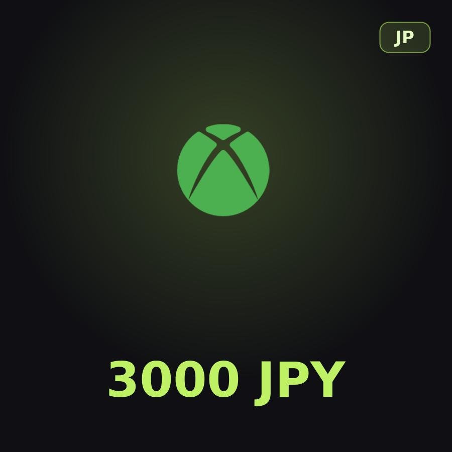 Купить подарочную карту Xbox 3000 JPY для аккаунта в регионе Япония