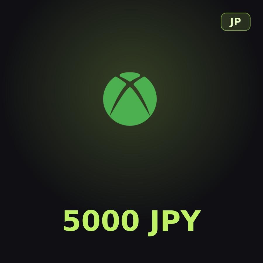 Купить подарочную карту Xbox 5000 JPY для аккаунта в регионе Япония