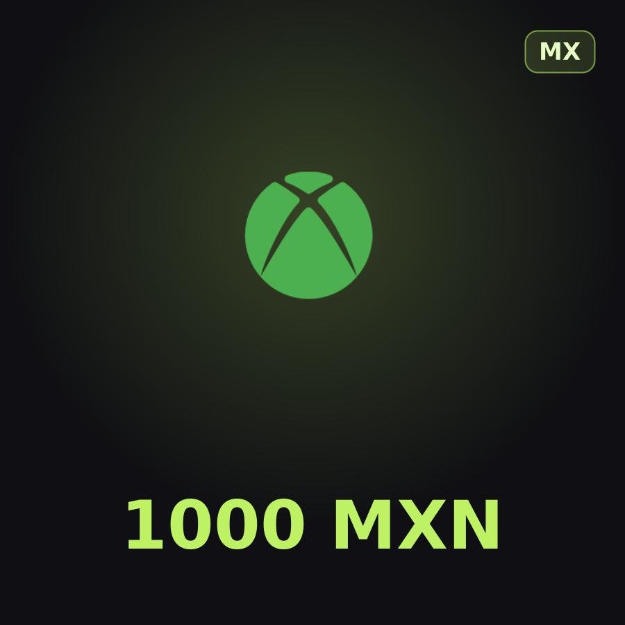 Купить подарочную карту Xbox 1000 MXN для аккаунта в регионе Мексика