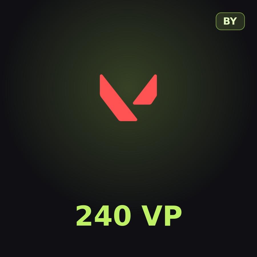 Подарочная карта Valorant 240 VP (Беларусь)
