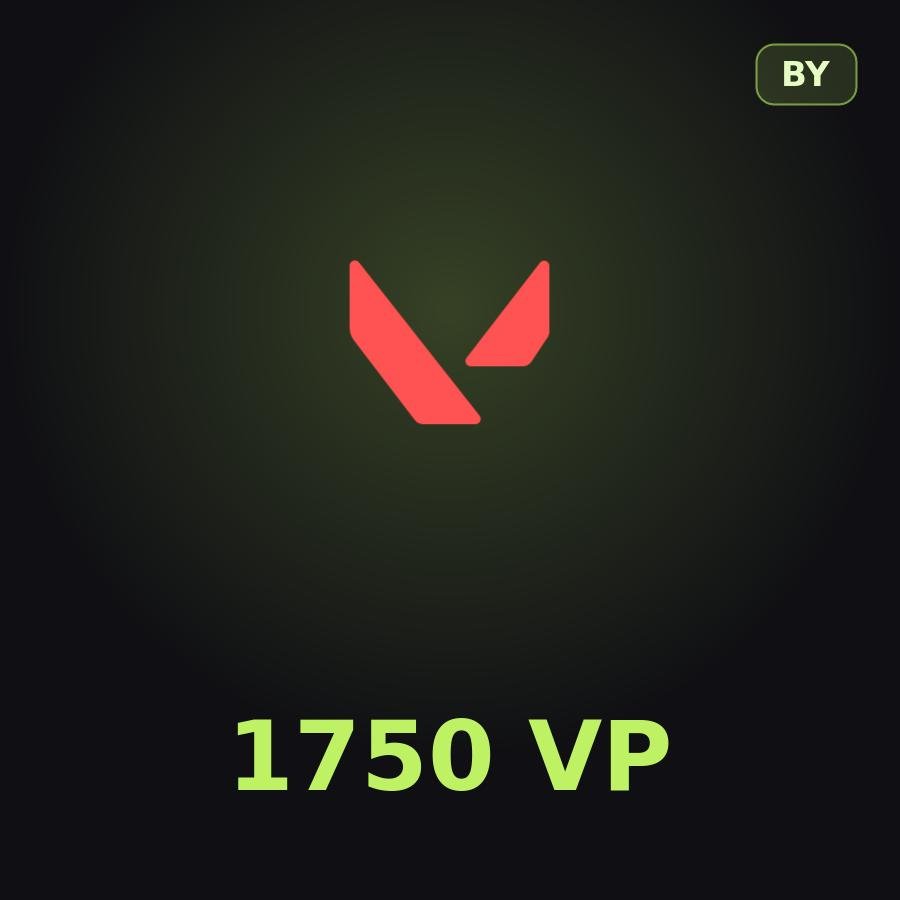 Подарочная карта Valorant 1750 VP (Беларусь)