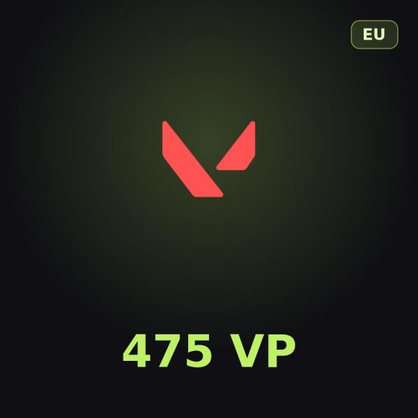 Подарочная карта Valorant 475 VP (Европа)