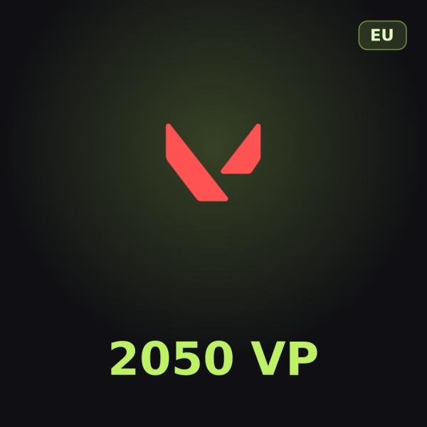Подарочная карта Valorant 2050 VP (Европа)