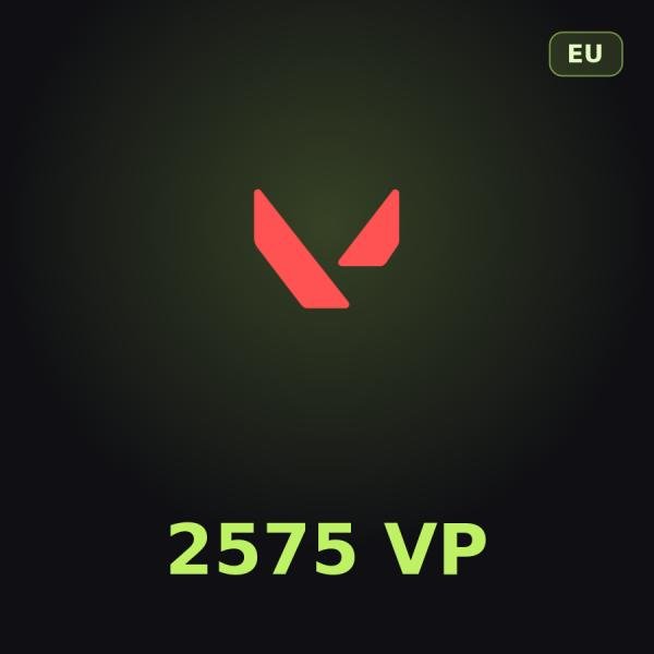 Подарочная карта Valorant 2575 VP (Европа)