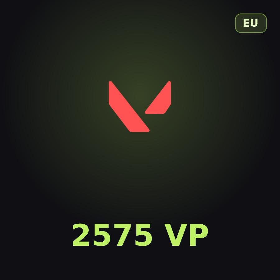 Подарочная карта Valorant 2575 VP (Европа)
