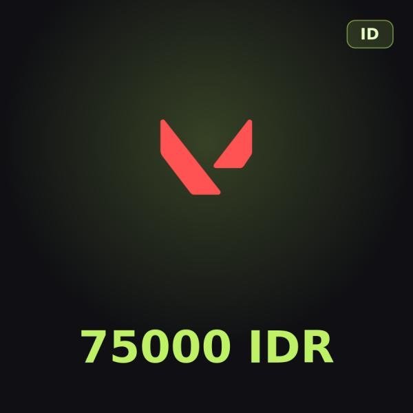 Подарочная карта Valorant 75000 IDR (Индонезия)