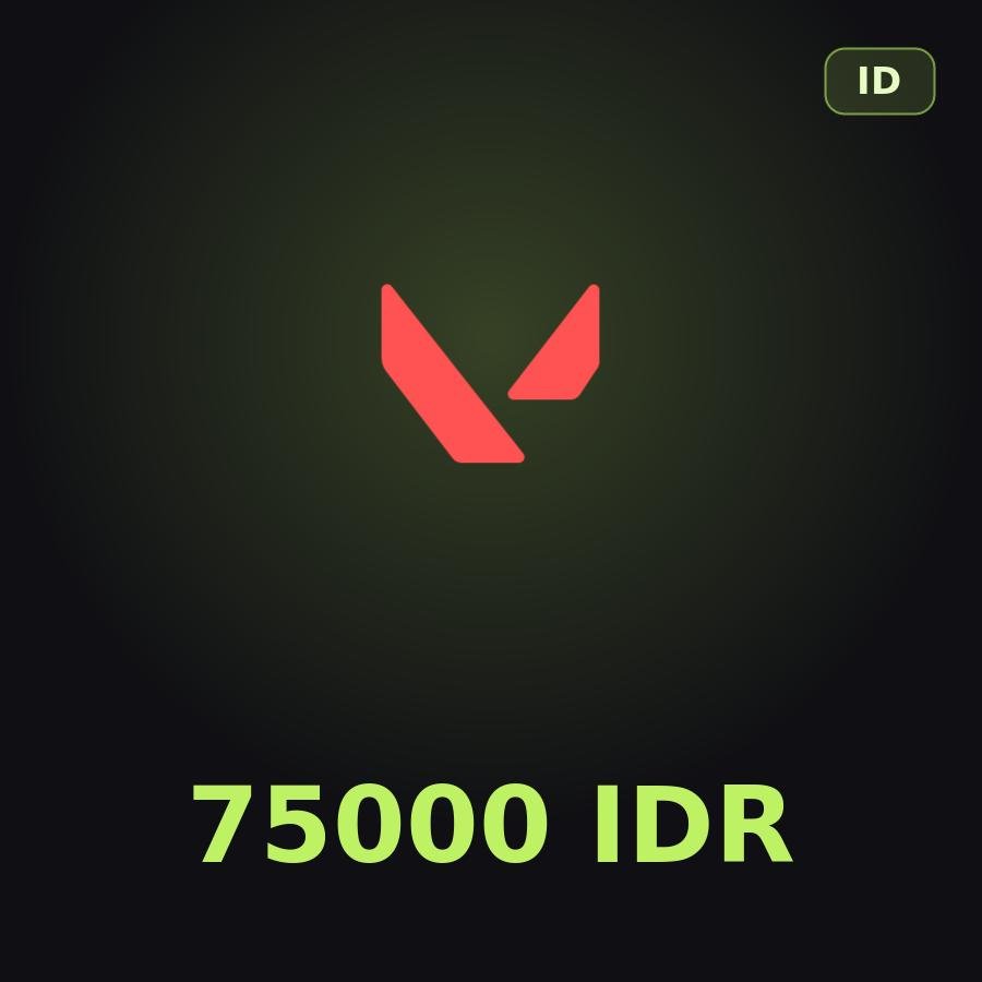 Подарочная карта Valorant 75000 IDR (Индонезия)