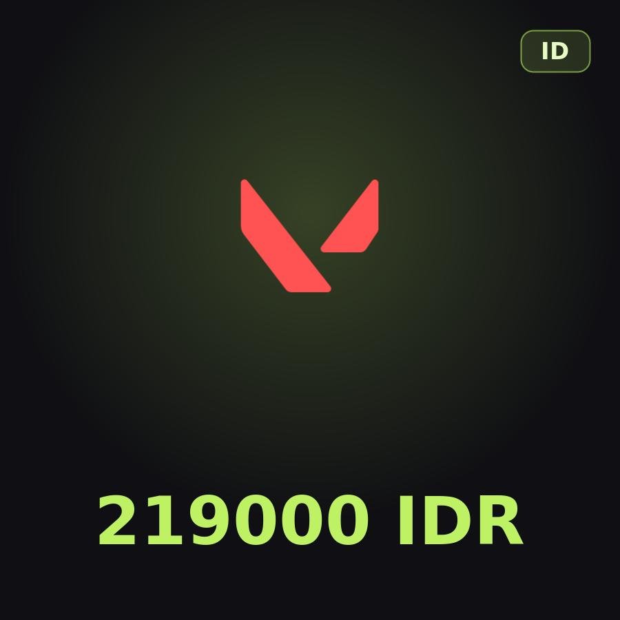 Подарочная карта Valorant 219000 IDR (Индонезия)