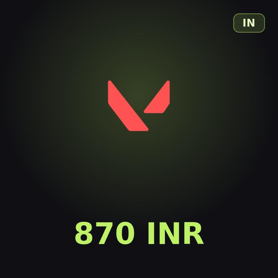 Подарочная карта Valorant 870 INR (Индия)