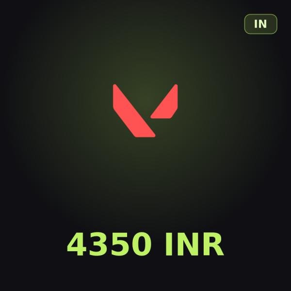 Подарочная карта Valorant 4350 INR (Индия)