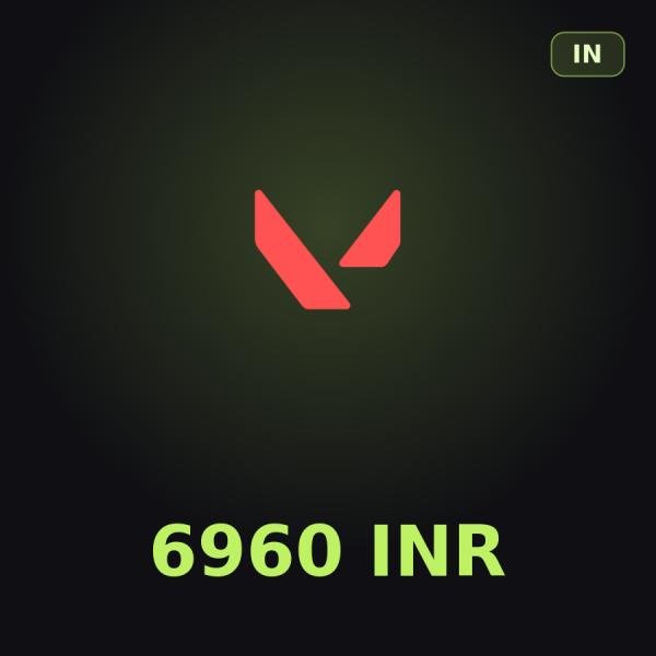 Подарочная карта Valorant 6960 INR (Индия)