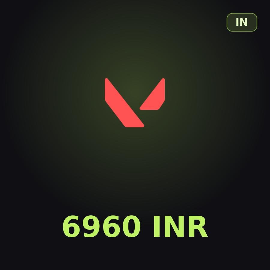 Подарочная карта Valorant 6960 INR (Индия)