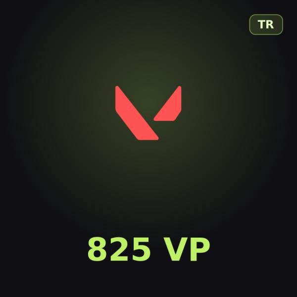 Подарочная карта Valorant 825 VP (Турция)