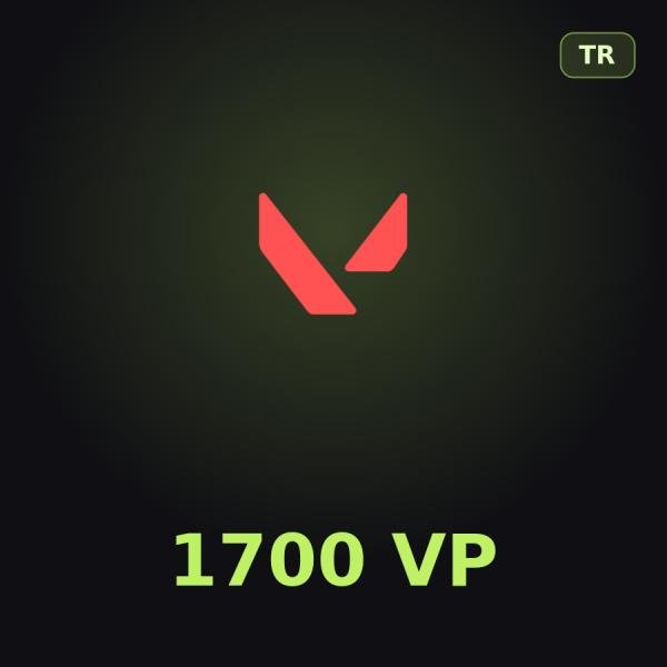 Подарочная карта Valorant 1700 VP (Турция)