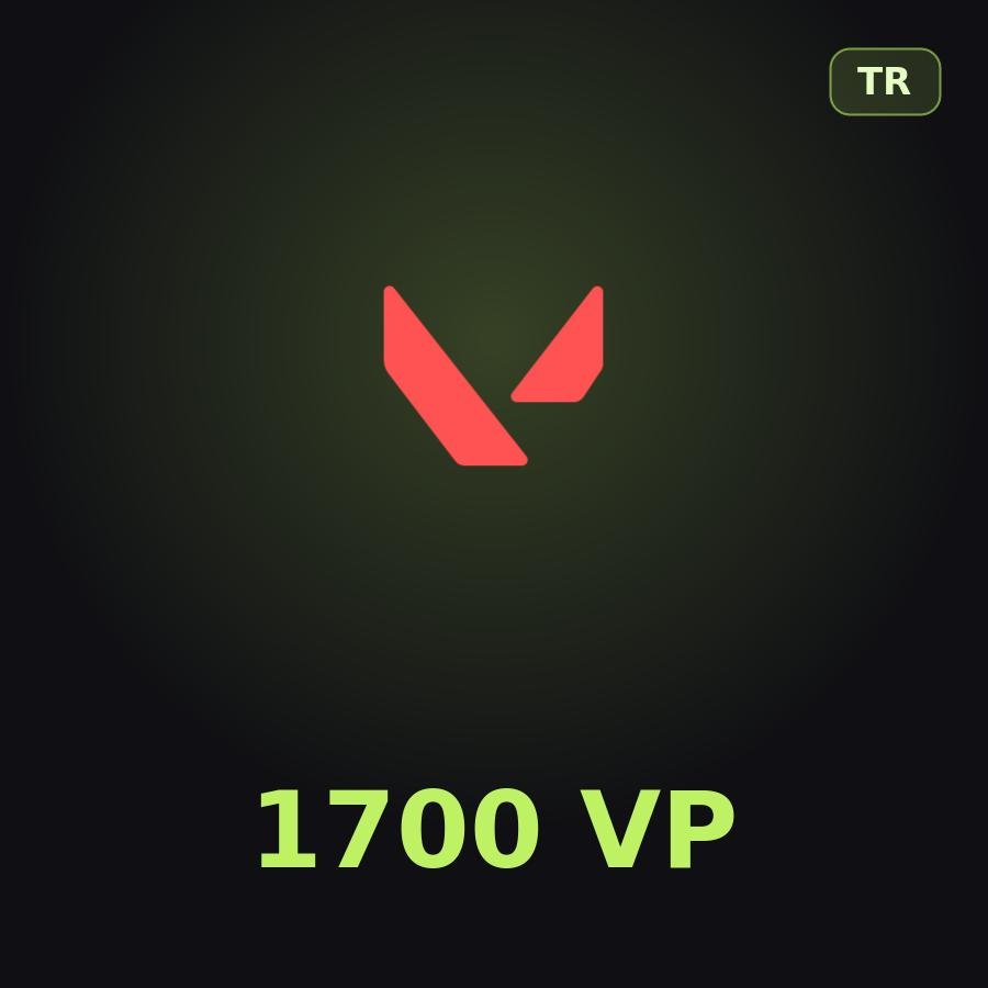 Подарочная карта Valorant 1700 VP (Турция)
