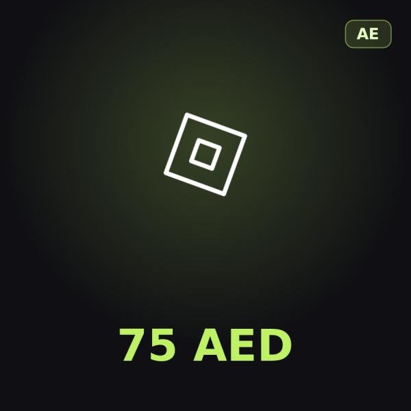 Подарочная карта Roblox 75 AED (ОАЭ)