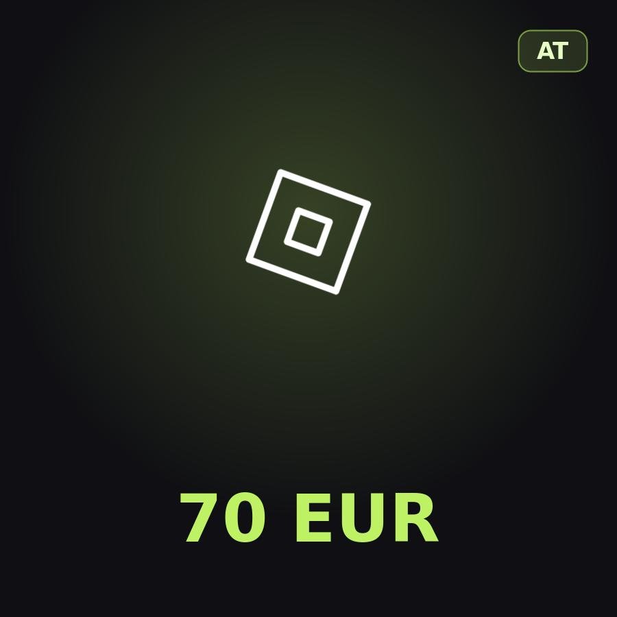Подарочная карта Roblox 70 EUR (Австрия)