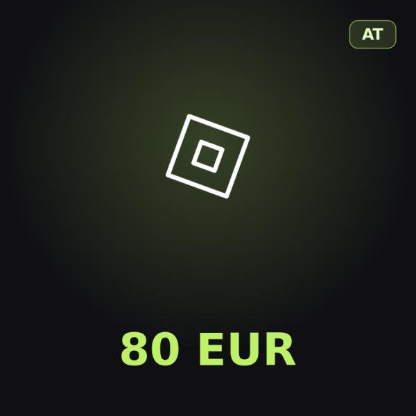 Подарочная карта Roblox 80 EUR (Австрия)