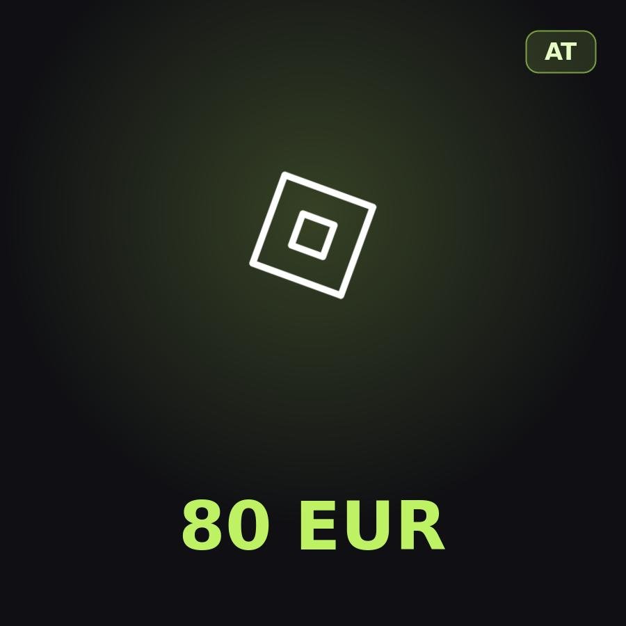 Подарочная карта Roblox 80 EUR (Австрия)