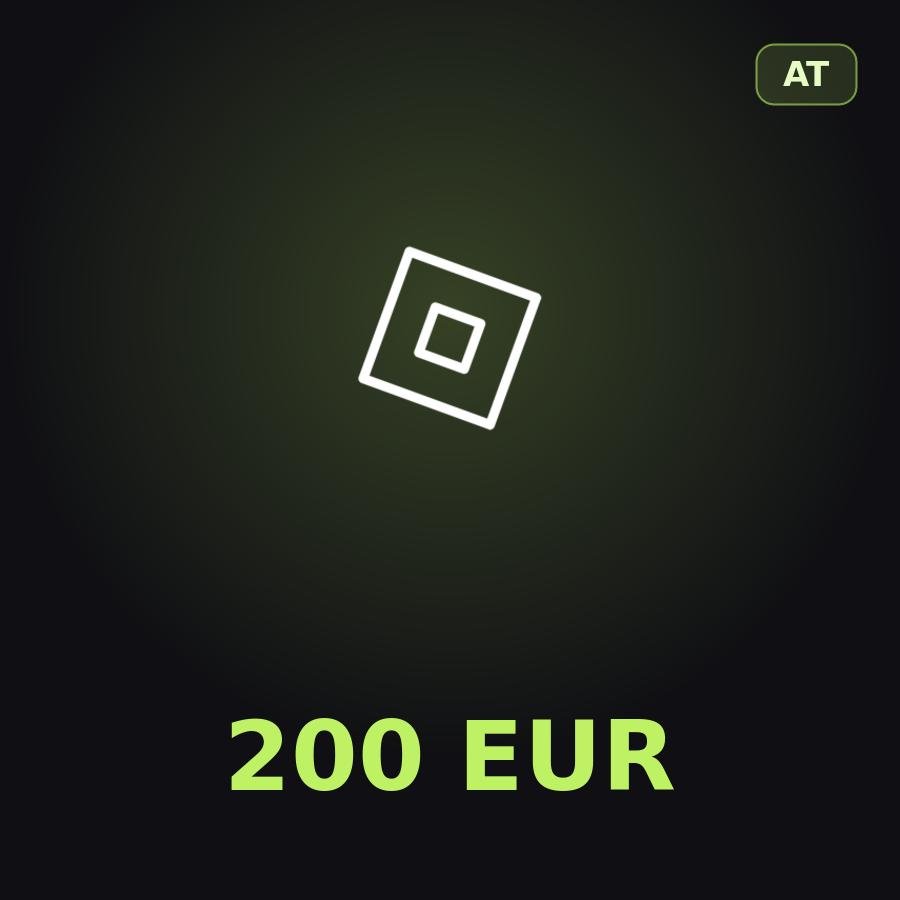 Подарочная карта Roblox 200 EUR (Австрия)