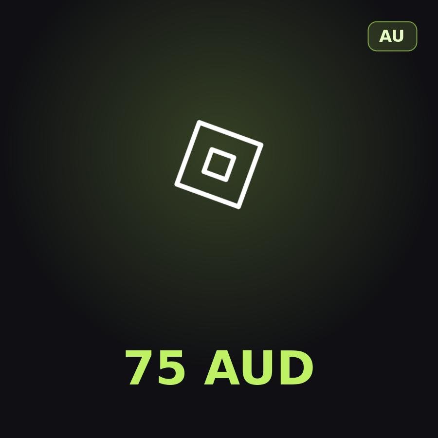 Подарочная карта Roblox 75 AUD (Австралия)