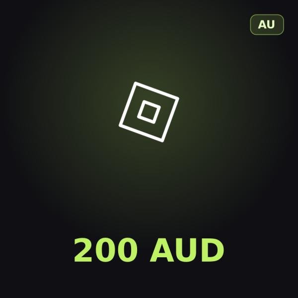 Подарочная карта Roblox 200 AUD (Австралия)