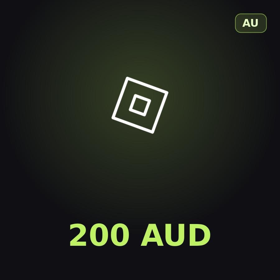 Подарочная карта Roblox 200 AUD (Австралия)