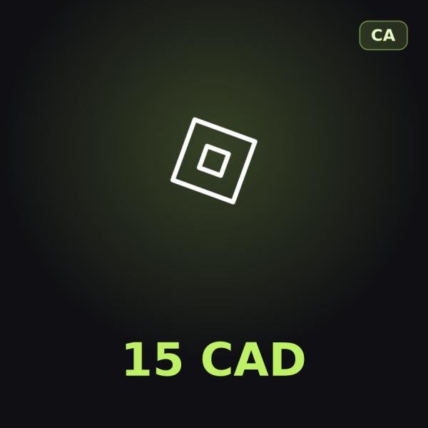 Подарочная карта Roblox 15 CAD (Канада)