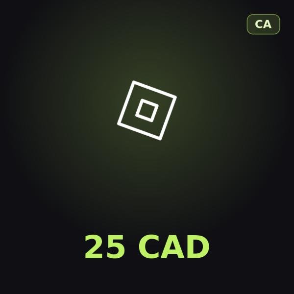 Подарочная карта Roblox 25 CAD (Канада)