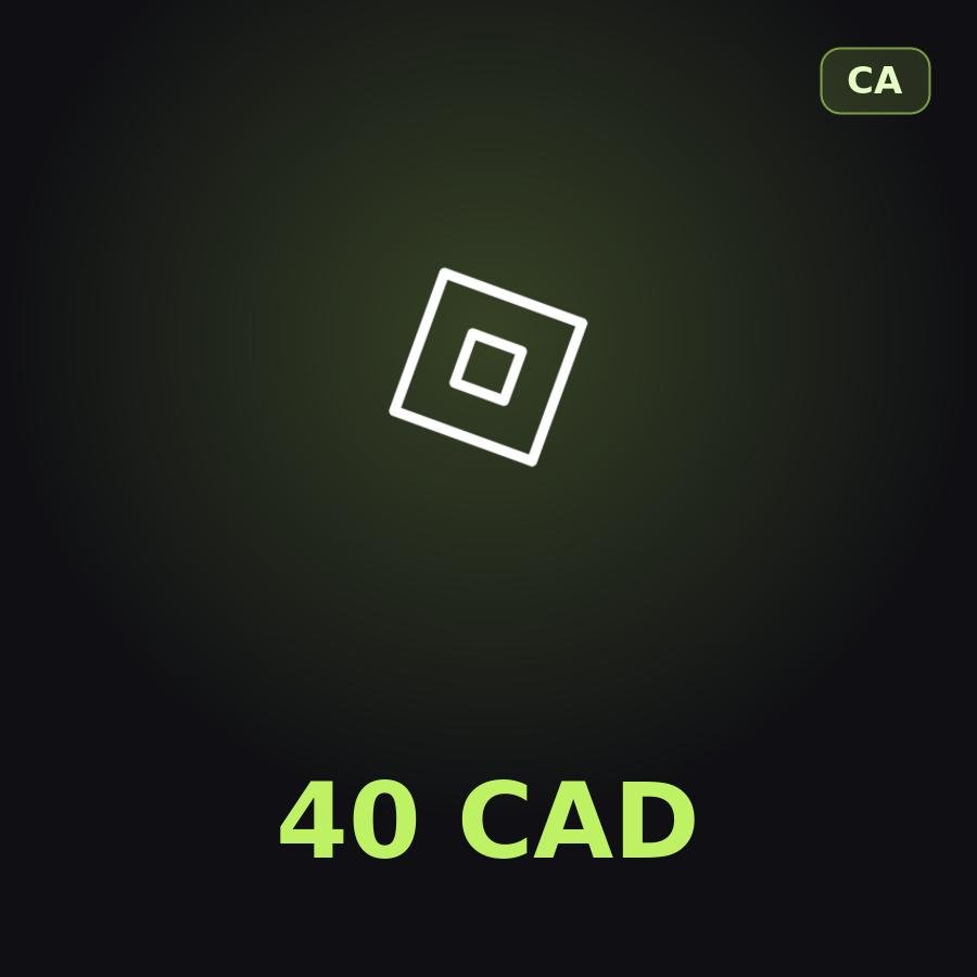 Подарочная карта Roblox 40 CAD (Канада)