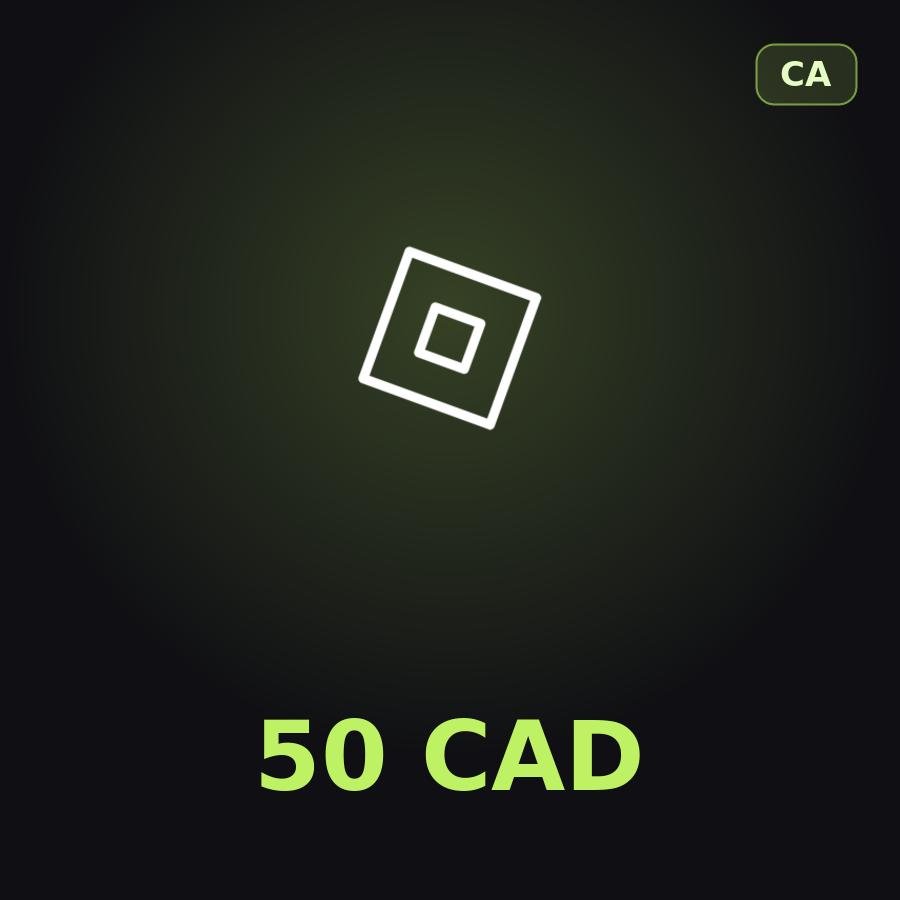 Подарочная карта Roblox 50 CAD (Канада)