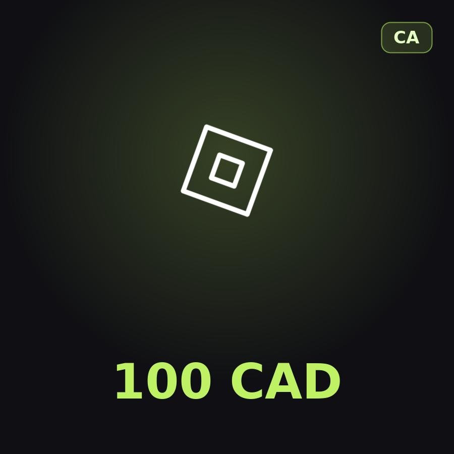 Подарочная карта Roblox 100 CAD (Канада)