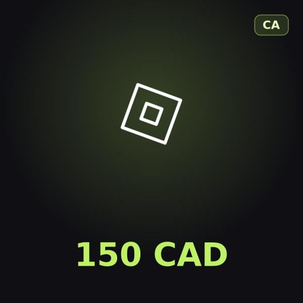 Подарочная карта Roblox 150 CAD (Канада)