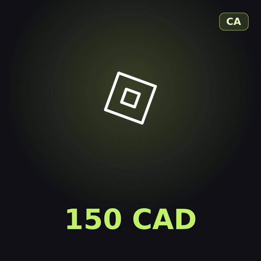 Подарочная карта Roblox 150 CAD (Канада)