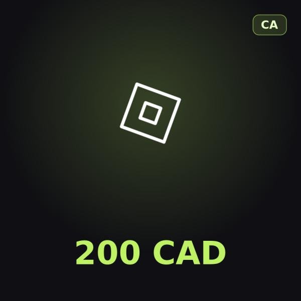 Подарочная карта Roblox 200 CAD (Канада)
