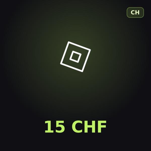 Подарочная карта Roblox 15 CHF (Швейцария)