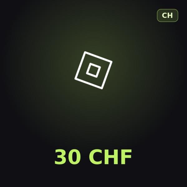 Подарочная карта Roblox 30 CHF (Швейцария)
