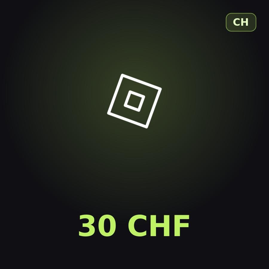 Подарочная карта Roblox 30 CHF (Швейцария)