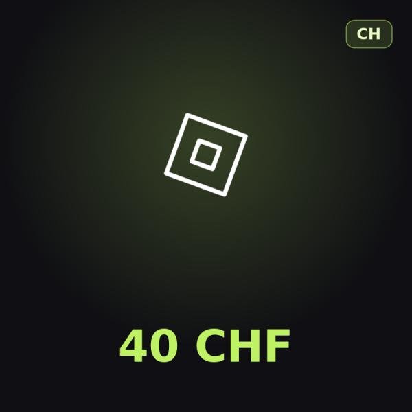 Подарочная карта Roblox 40 CHF (Швейцария)