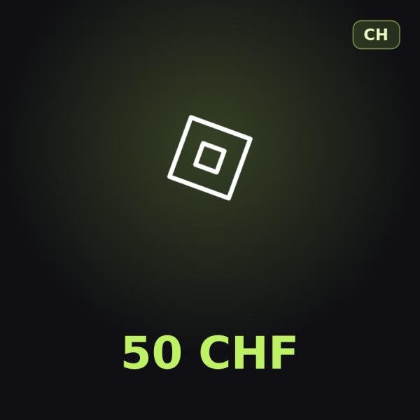Подарочная карта Roblox 50 CHF (Швейцария)