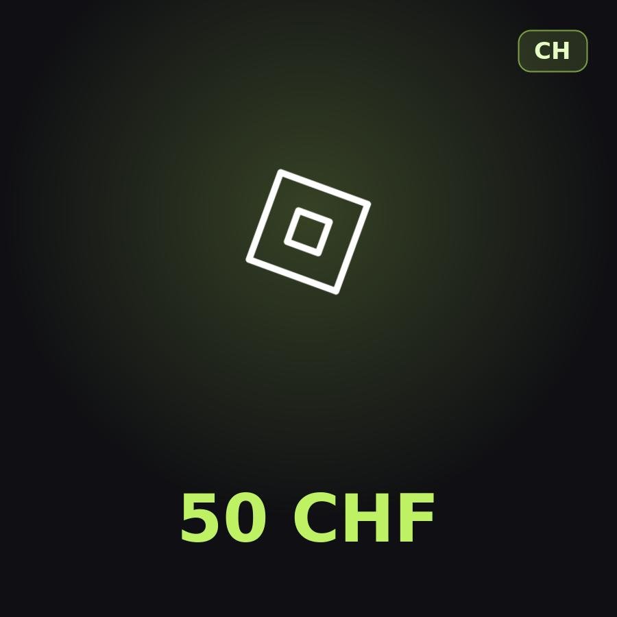 Подарочная карта Roblox 50 CHF (Швейцария)