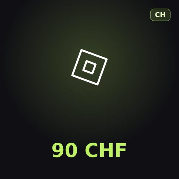 Подарочная карта Roblox 90 CHF (Швейцария)