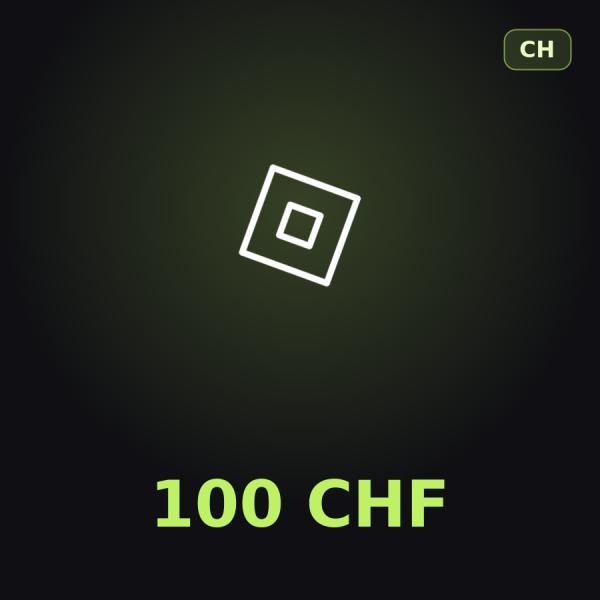Подарочная карта Roblox 100 CHF (Швейцария)