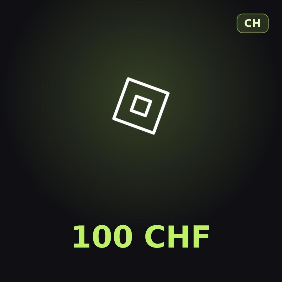 Подарочная карта Roblox 100 CHF (Швейцария)