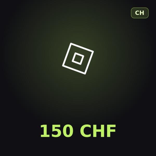 Подарочная карта Roblox 150 CHF (Швейцария)